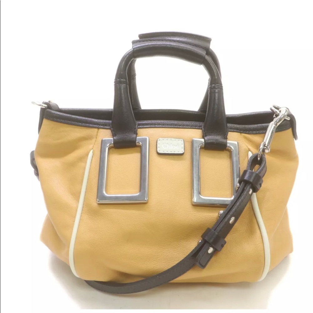 Authentic leather Chloe Ethel small satchel bag